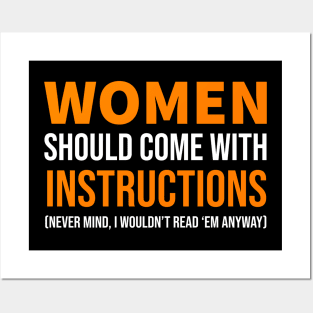 Funny / Women Should Come With Instructions Posters and Art
